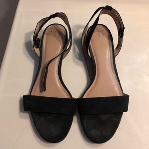 Black strappy sandals